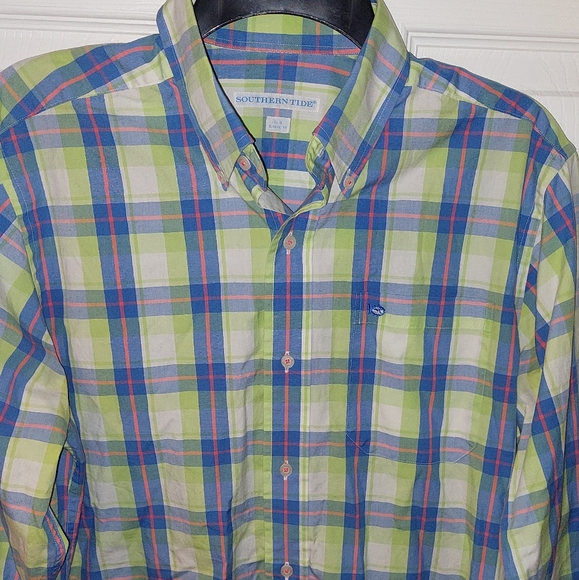 SOUTHERN TIDE Classic Fit Button Down Plaid Shirt - Picture 6 of 11
